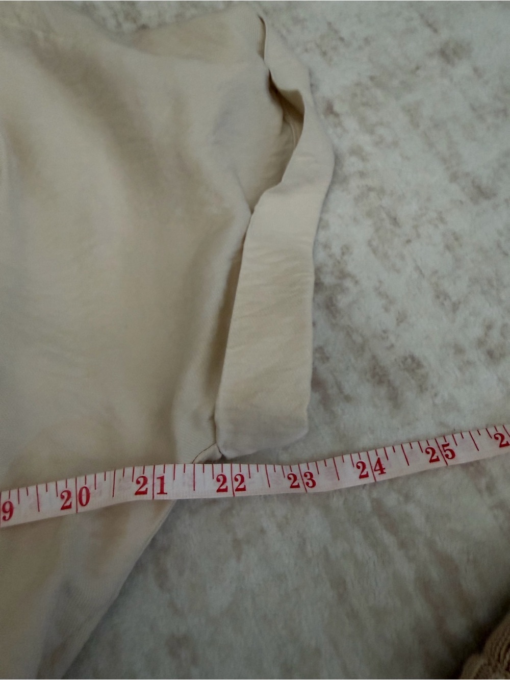 Simply Vera Cream Textured Peplum Top Women’s Medium - Picture 4 of 7
